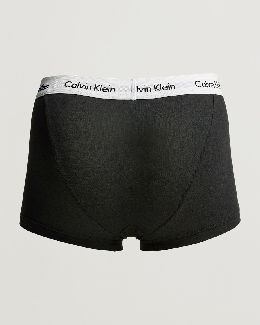 Herre | Calvin Klein | Calvin Klein | Cotton Stretch Low Rise Trunk 3-pack Black