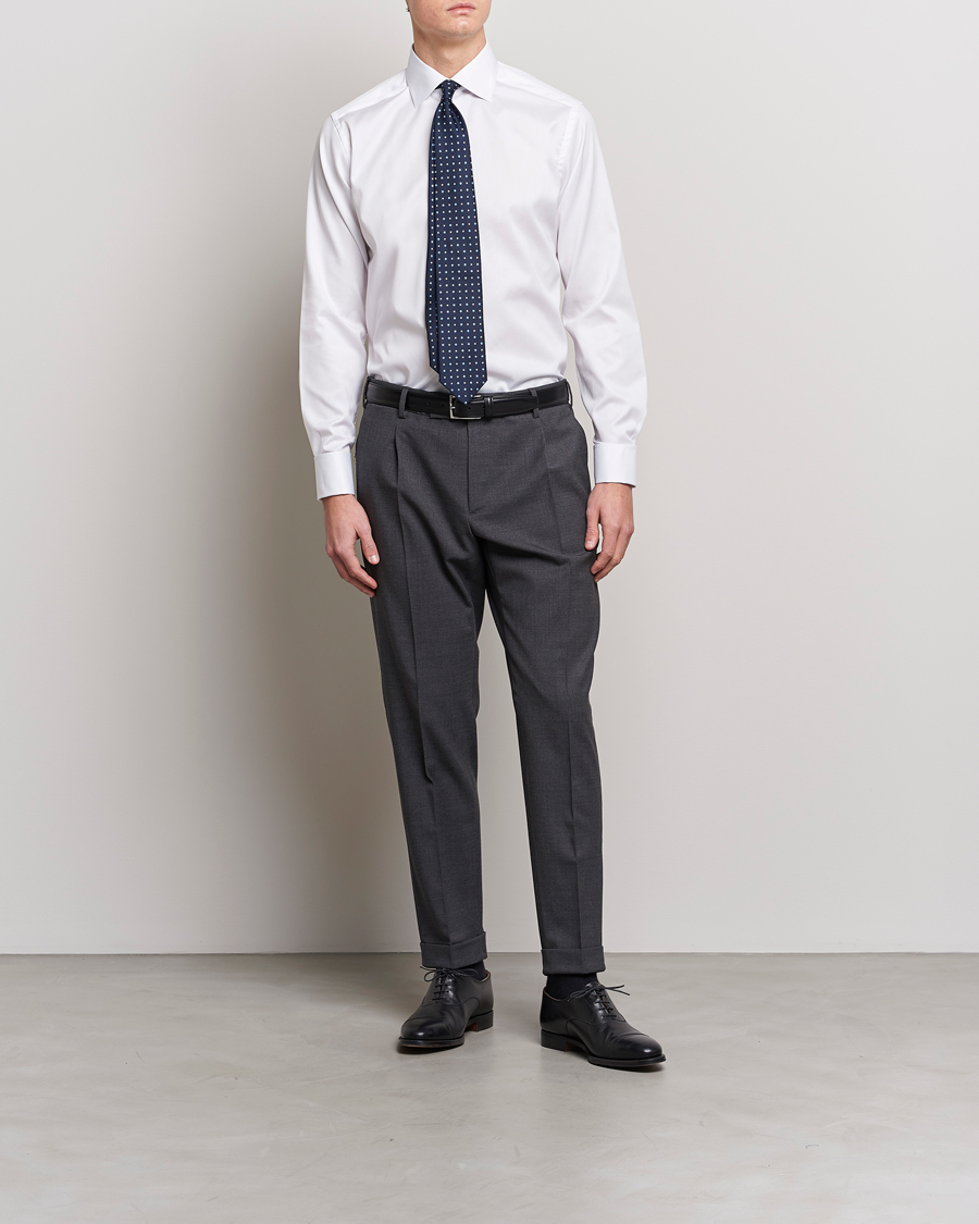 Herre | Tøj | Eton | Slim Fit Shirt Double Cuff White