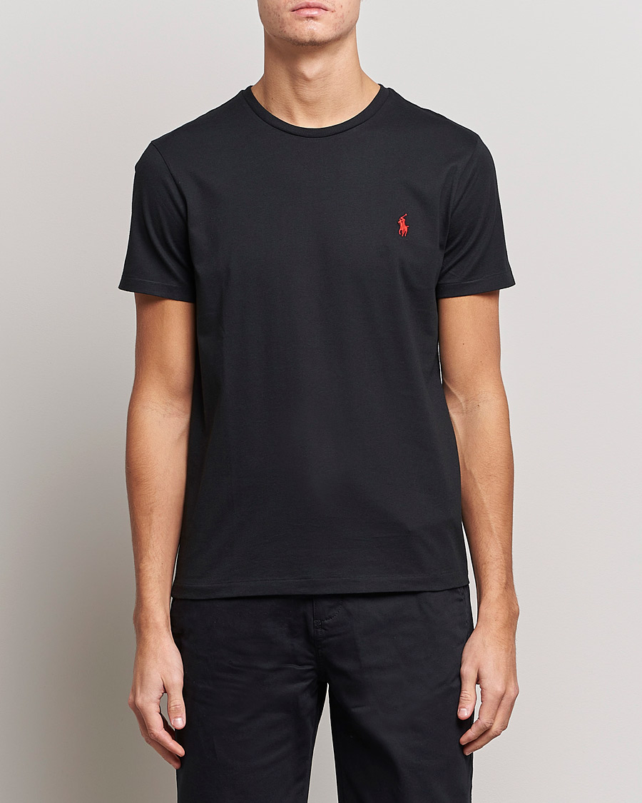 Herre | Sorte t-shirts | Polo Ralph Lauren | Custom Slim Fit Tee RL Black
