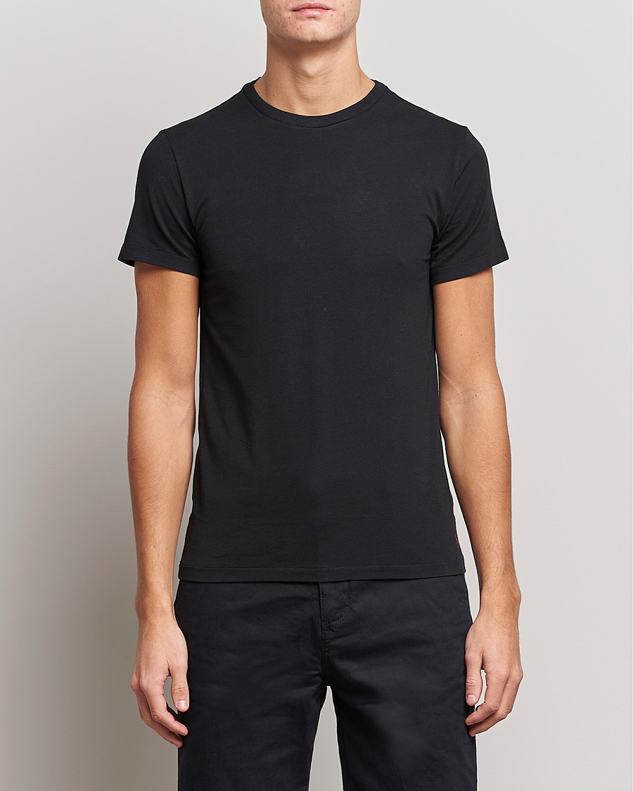 Herre | Sorte t-shirts | Polo Ralph Lauren | 2-Pack Cotton Stretch Polo Black