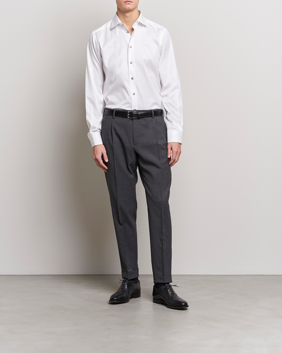 Herre | Tøj | Eton | Contemporary Fit Signature Twill Shirt White