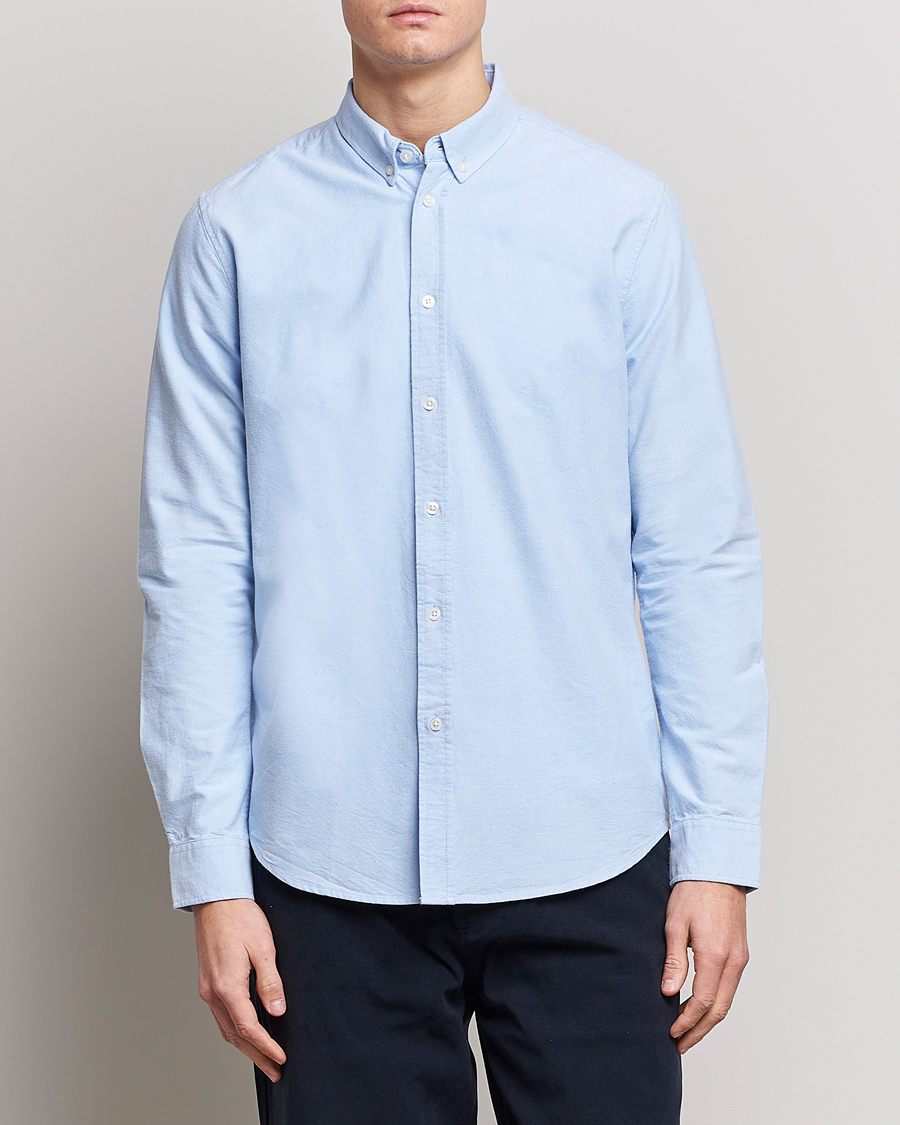 Herre | Tøj | Samsøe Samsøe | Liam Button Down Shirt Light Blue