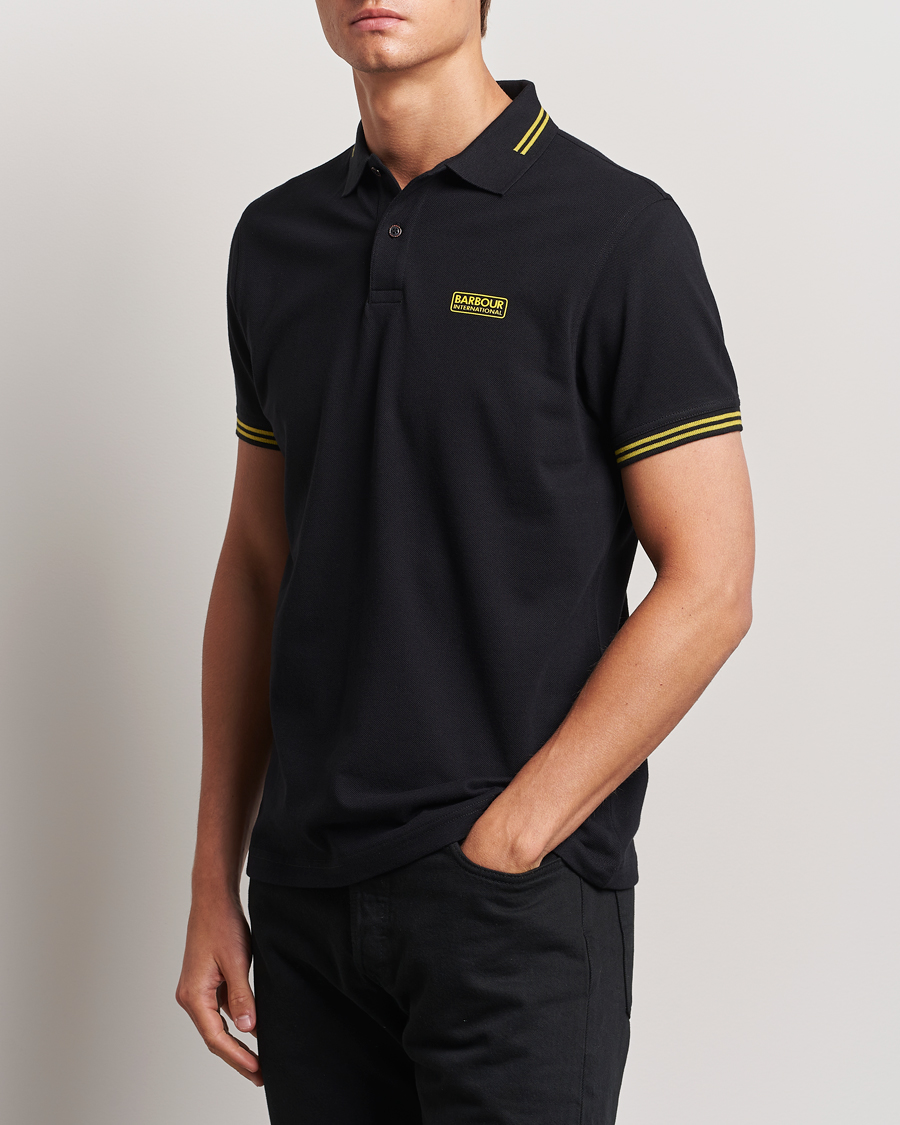 Herre | Barbour International | Barbour International | Essential Tipped Polo Black