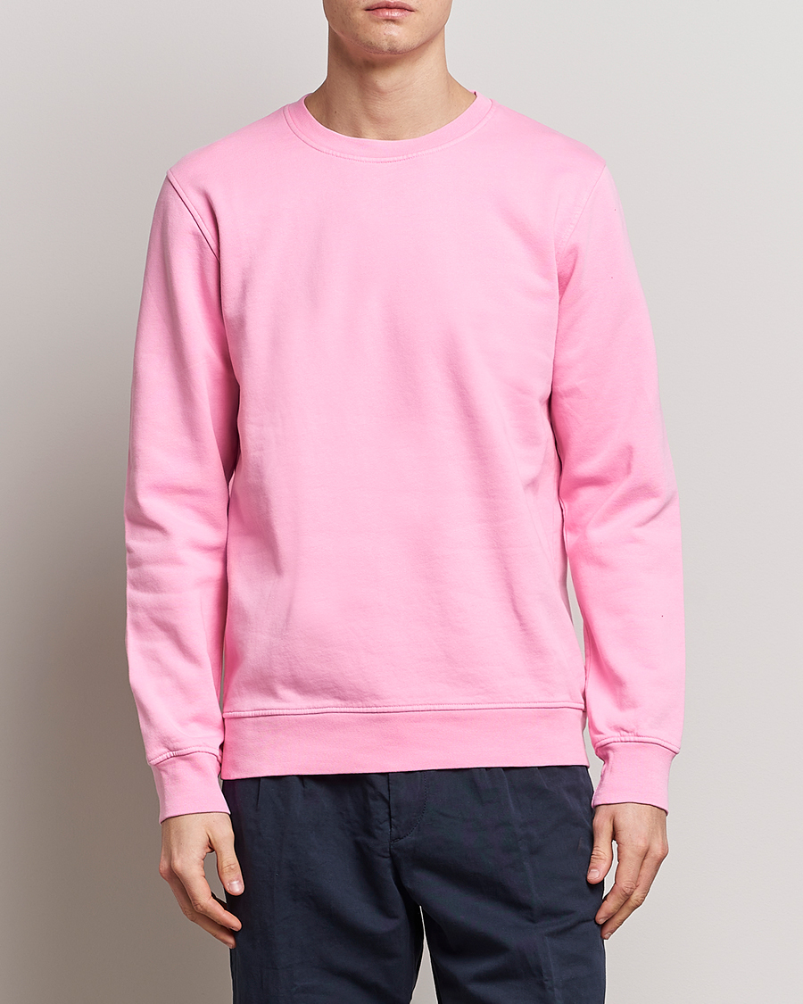 Herre | Sweatshirts | Colorful Standard | Classic Organic Crew Neck Sweat Flamingo Pink