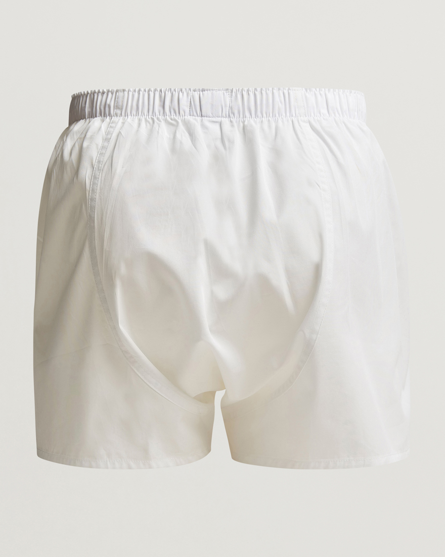 Herre | Sunspel | Sunspel | Classic Woven Cotton Boxer Shorts White