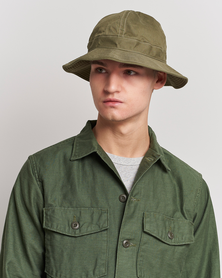 Herre | Hatte | orSlow | US Navy Hat Green