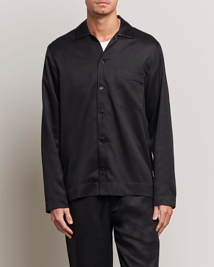 Herre | Nattøj | CDLP | Home Suit Long Sleeve Top Black