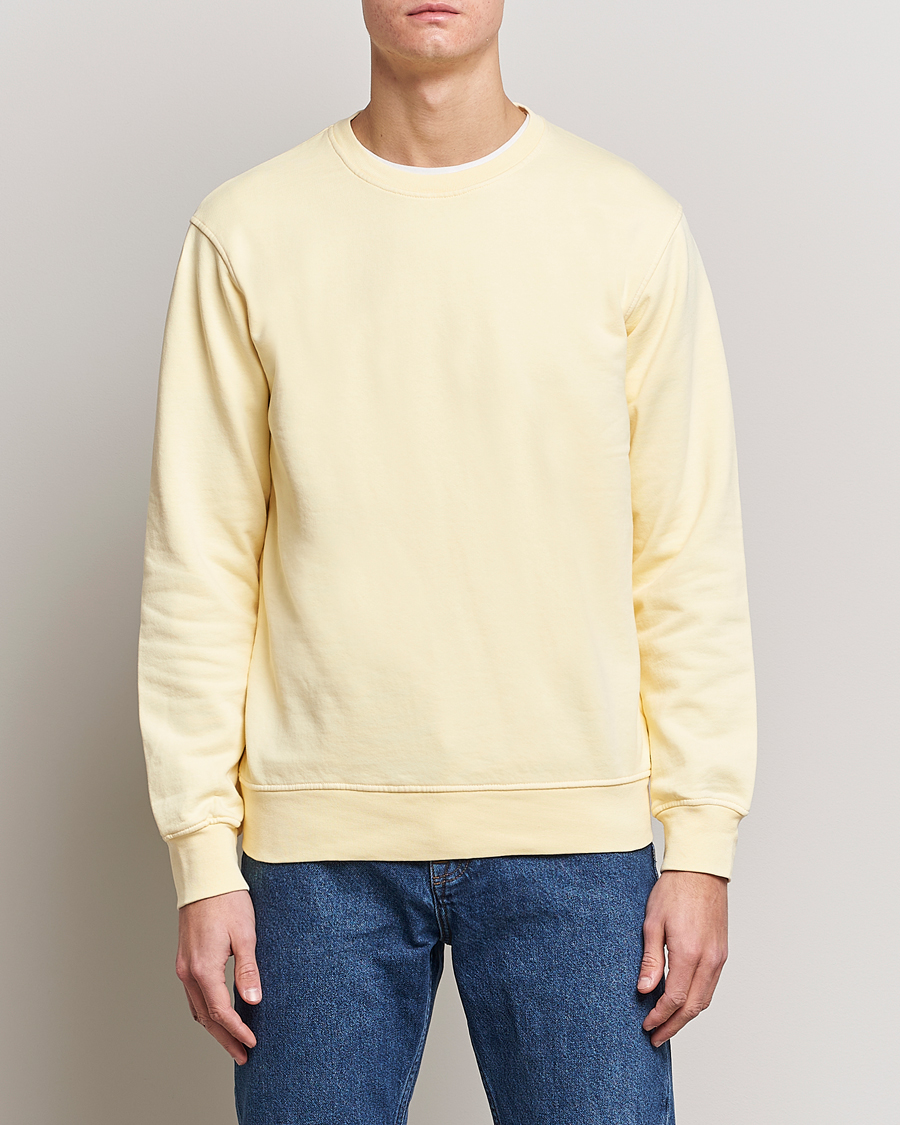 Herre | Sweatshirts | Colorful Standard | Classic Organic Crew Neck Sweat Soft Yellow