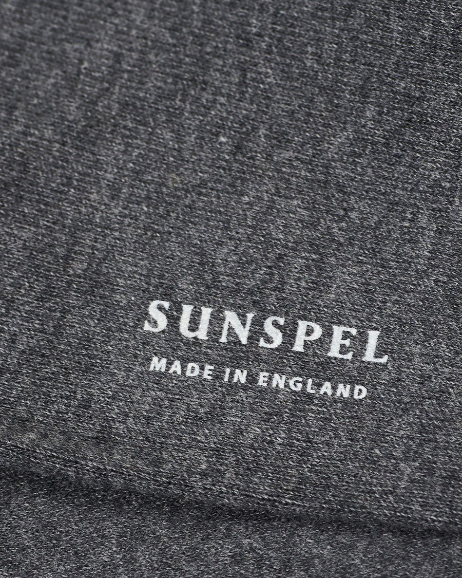Herre | Sunspel | Sunspel | Cotton Blend Socks Grey Melange