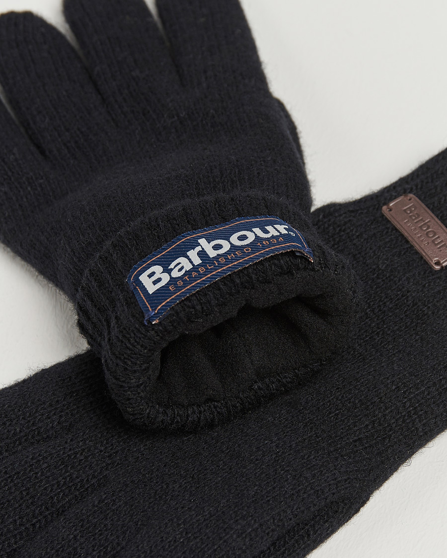 Herre |  | Barbour Lifestyle | Carlton Wool Gloves Black