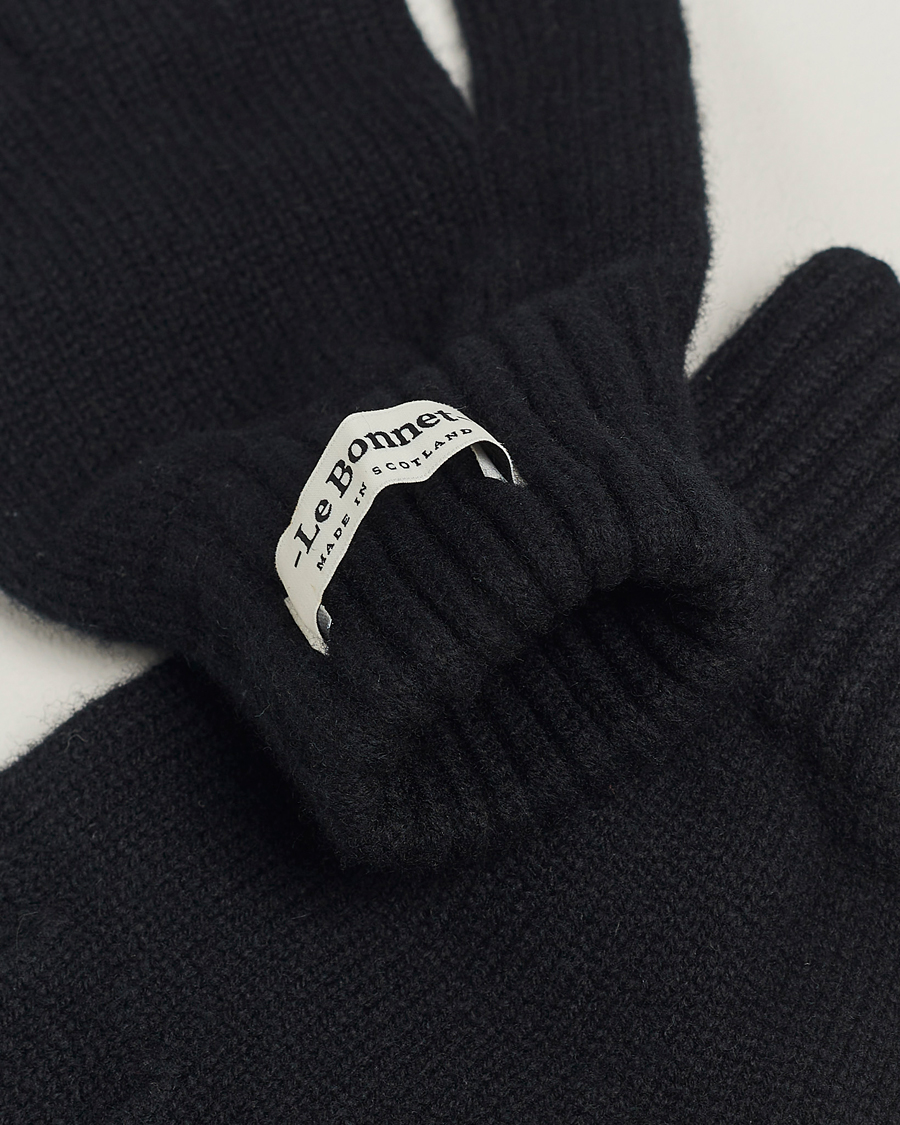 Herre |  |  | Le Bonnet Merino Wool Gloves Onyx