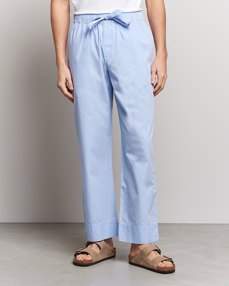 Herre | Pyjamas & Morgenkåber | Tekla | Poplin Pyjama Pants Light Blue
