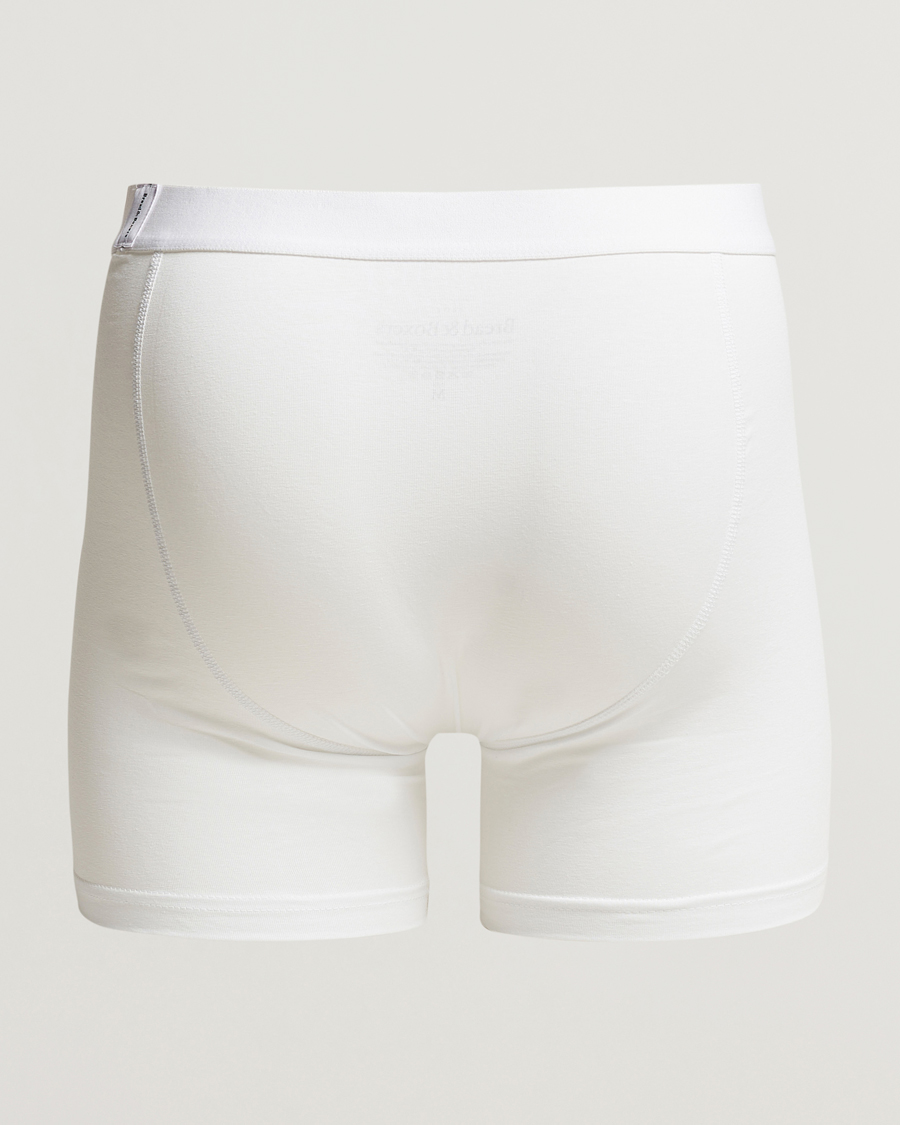 Herre | Boxershorts | Bread & Boxers | 3-Pack Long Boxer Brief White