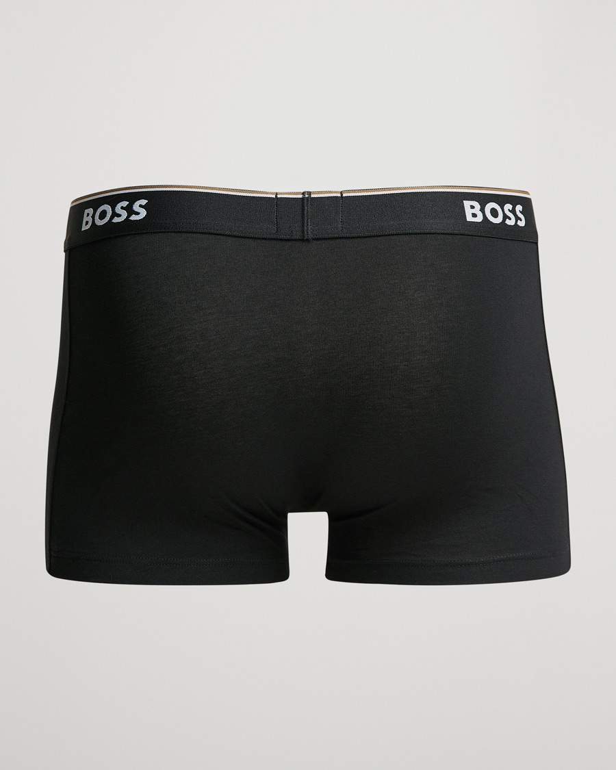 Herre | Boxershorts | BOSS BLACK | 3-Pack Trunk Boxer Shorts Black