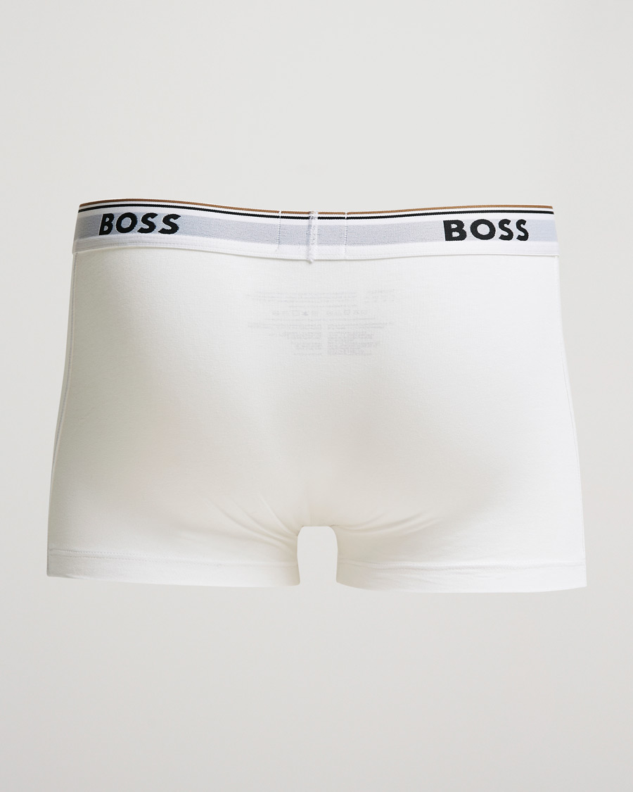 Herre | BOSS | BOSS BLACK | 3-Pack Trunk Boxer Shorts White