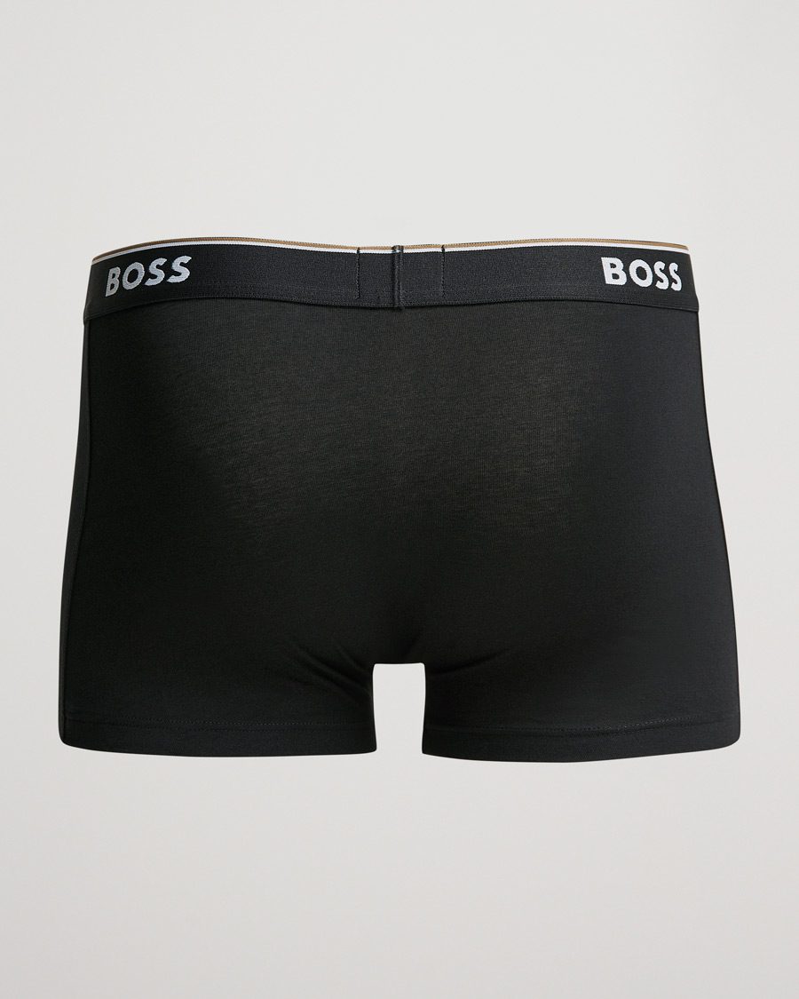 Herre | Trunks | BOSS BLACK | 3-Pack Trunk Boxer Shorts White/Grey/Black
