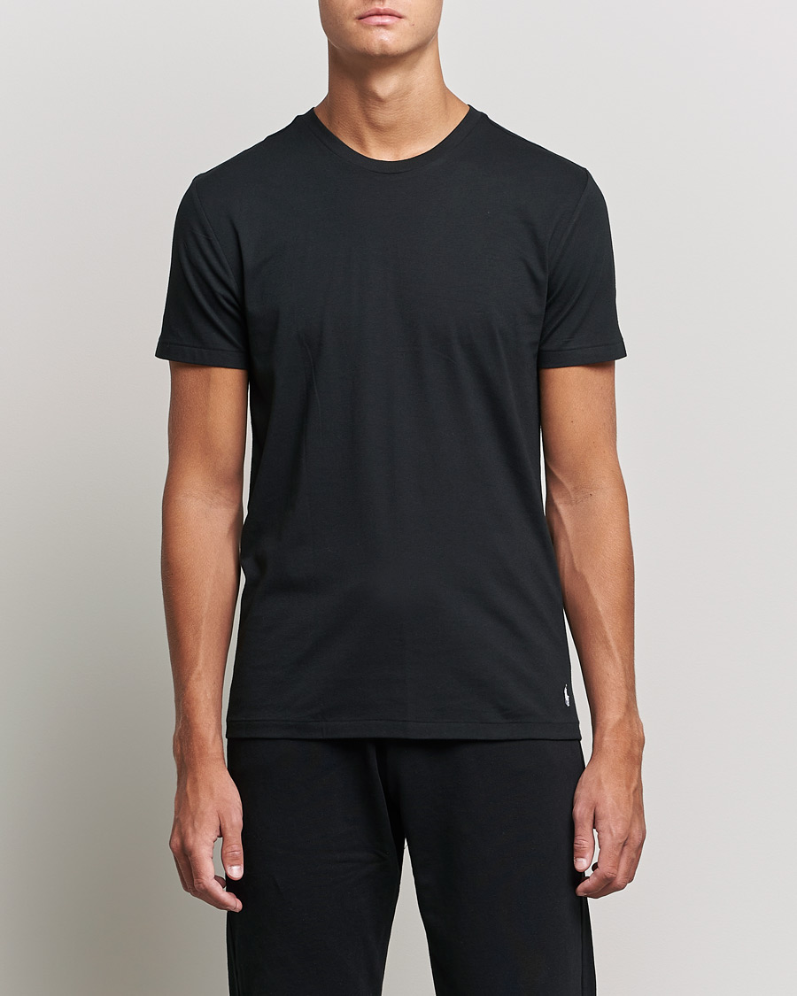 Herre | Tøj | Polo Ralph Lauren | 3-Pack Crew Neck T-Shirt Black