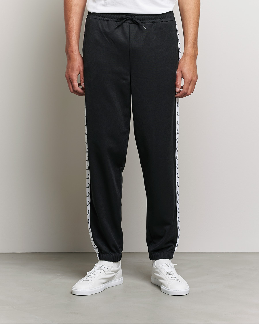 Herre | Tøj | Fred Perry | Taped Track Pants Black