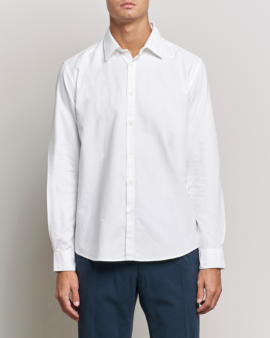 Herre | Tøj | Sunspel | Casual Oxford Shirt White