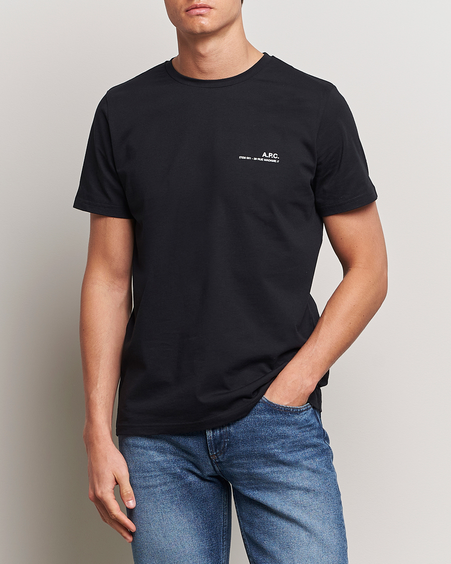 Herre | Sorte t-shirts | A.P.C. | Item T-Shirt Black