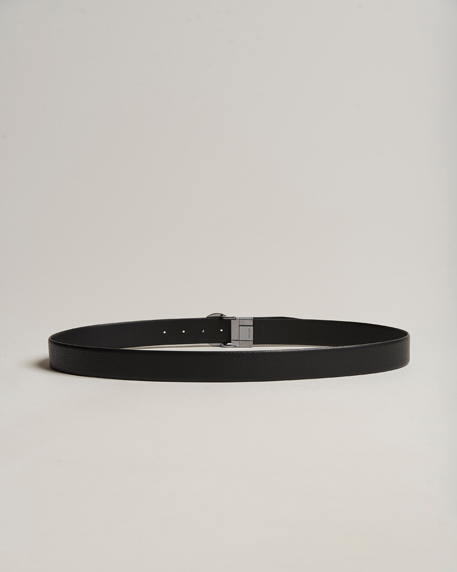 Herre | Tilbehør | Giorgio Armani | Reversible Leather Belt Black