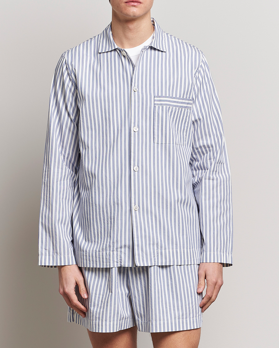 Herre | Nattøj | Tekla | Poplin Pyjama Shirt Skagen Stripes