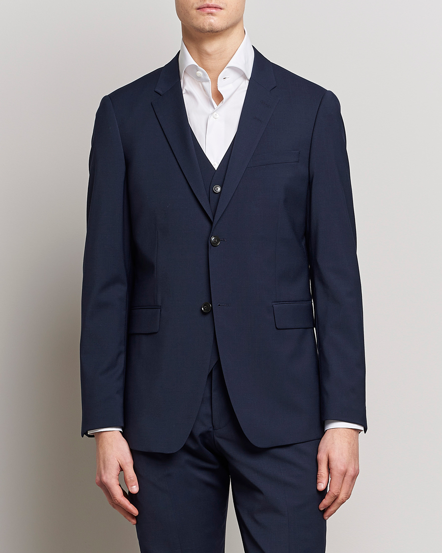 Herre | Blazere & jakker | Tiger of Sweden | Jerretts Wool Travel Suit Blazer Royal Blue