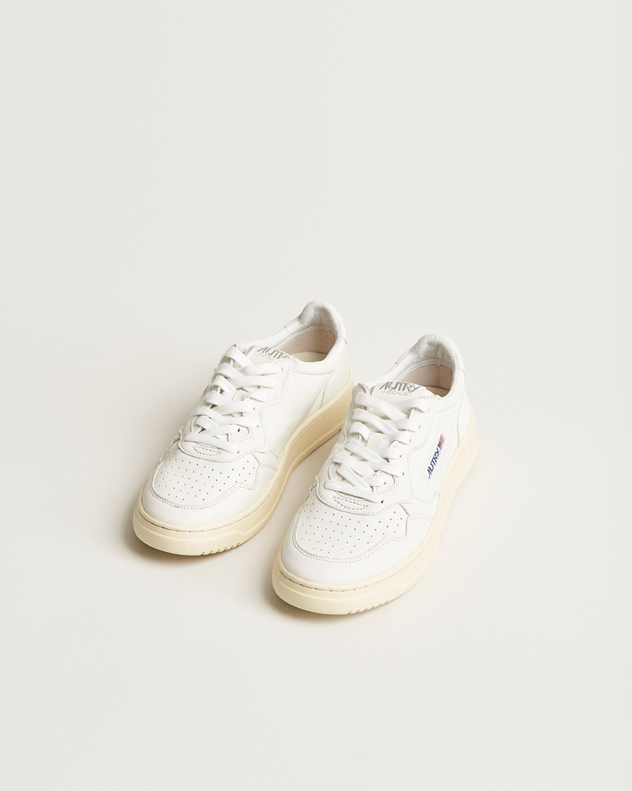 Herre | Autry | Autry | Medalist Low Super Soft Goat Leather Sneaker White