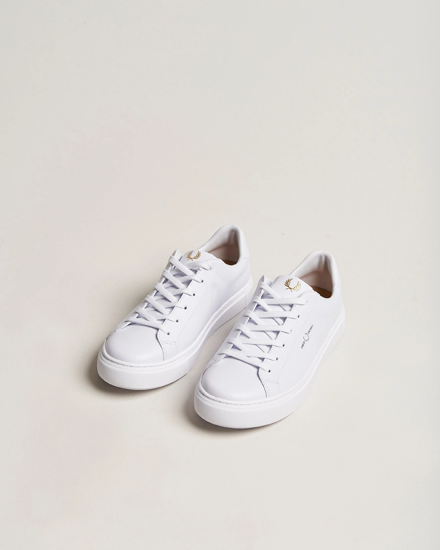 Herre | Best of British | Fred Perry | B71 Leather Sneaker White
