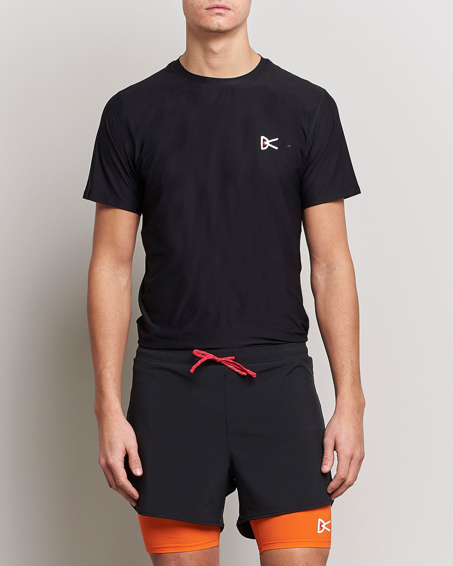 Herre | Tøj | District Vision | Aloe-Tech Short Sleeve T-Shirt Black