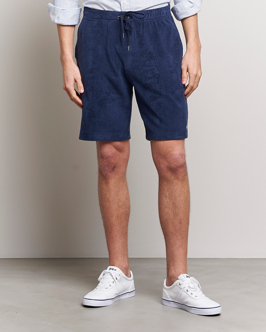 Herre | Shorts | Polo Ralph Lauren | Cotton Terry Drawstring Shorts Newport Navy
