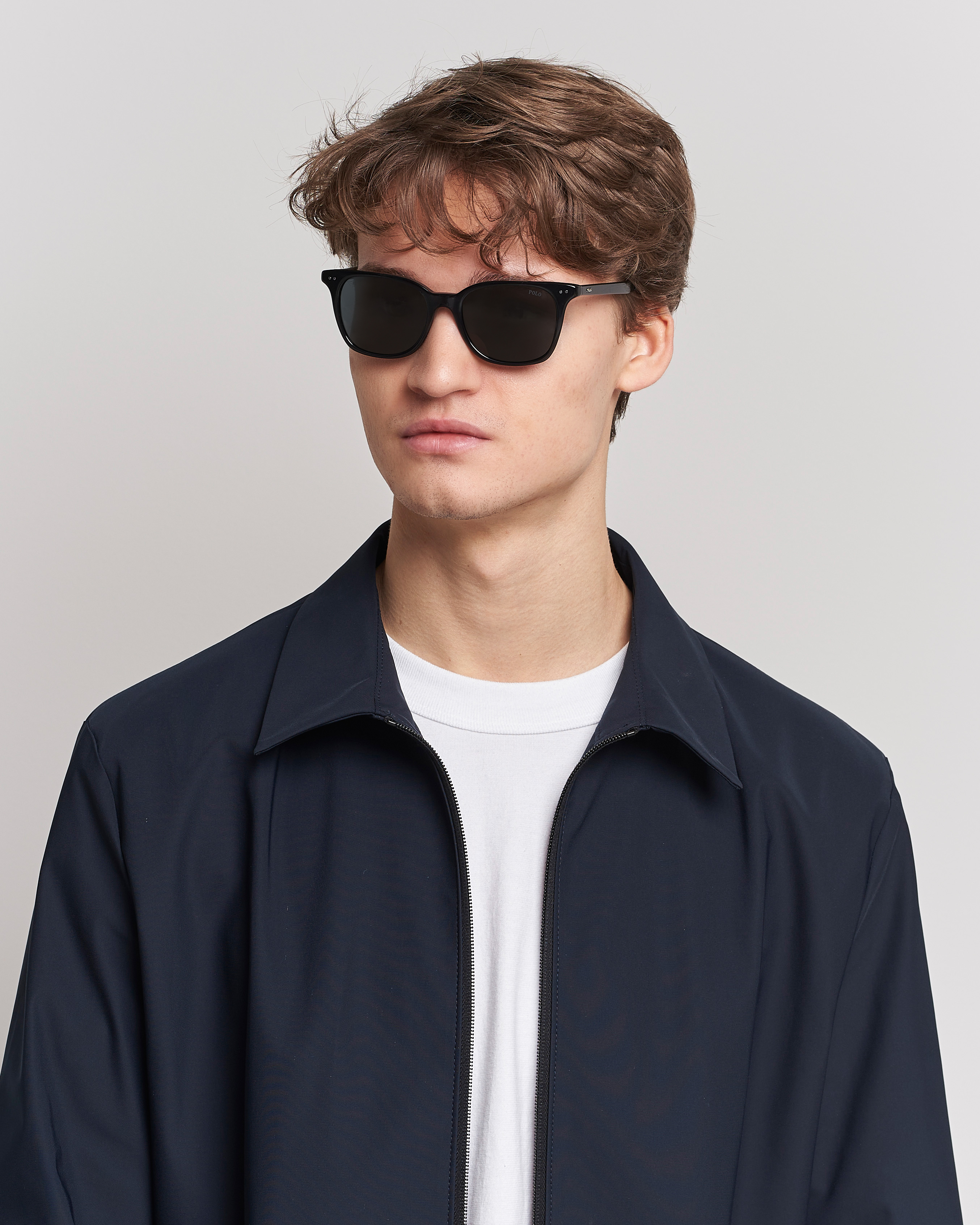 Herre | Buede solbriller | Polo Ralph Lauren | 0PH4187 Sunglasses Shiny Black