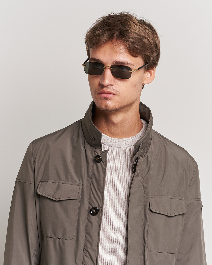Herre | Runde solbriller | Gucci | GG1221S Sunglasses Gold/Black