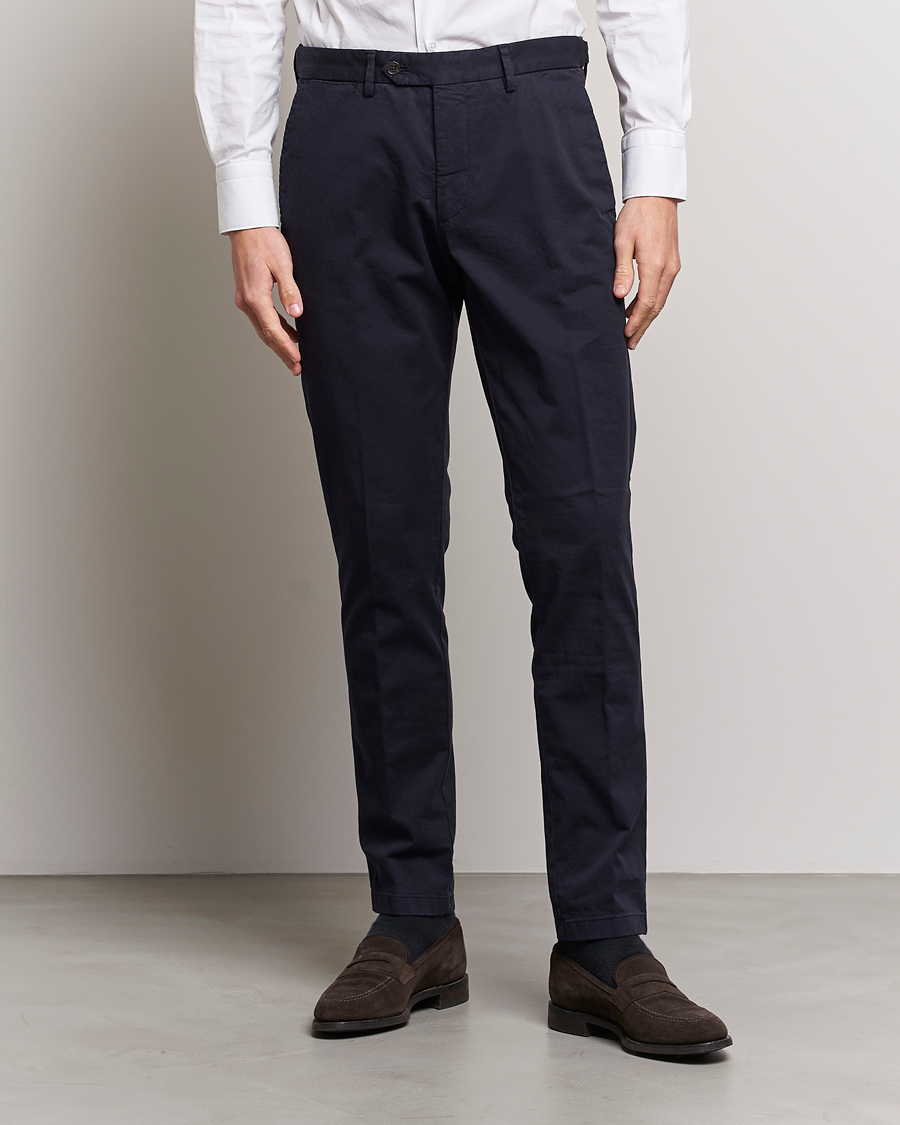 Herre | Tøj | Oscar Jacobson | Danwick Cotton Trousers Navy