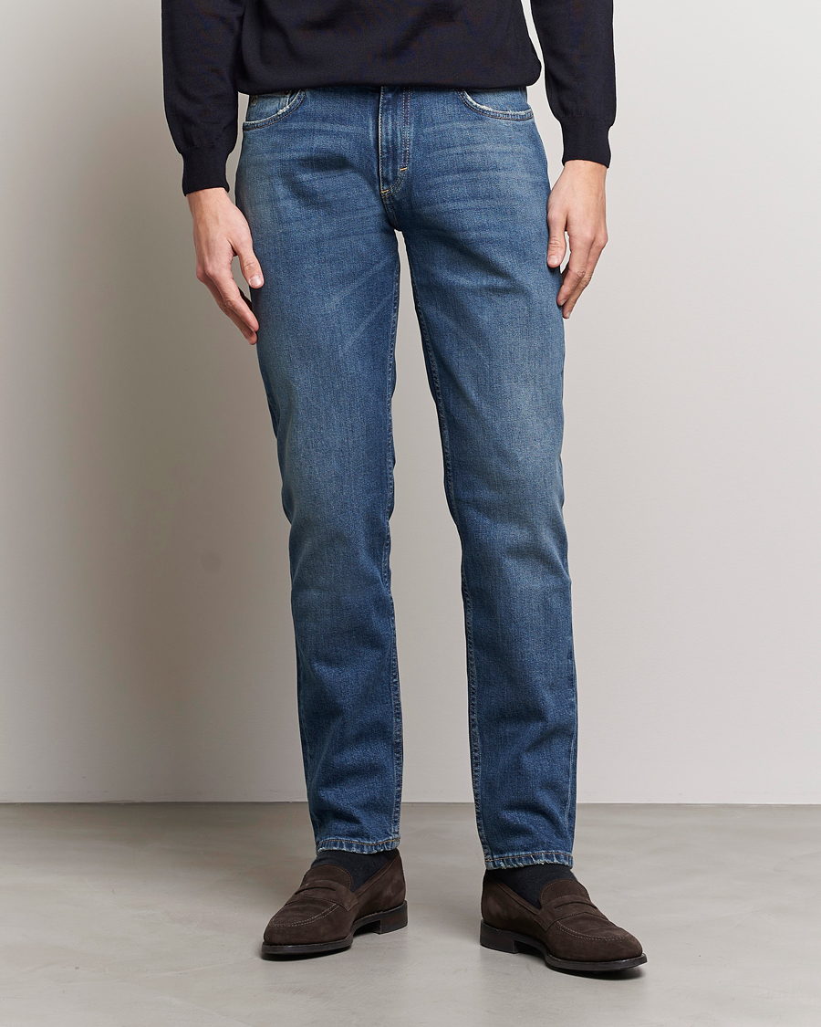 Herre | Tøj | Oscar Jacobson | Albert Cotton Stretch Jeans Vintage Wash