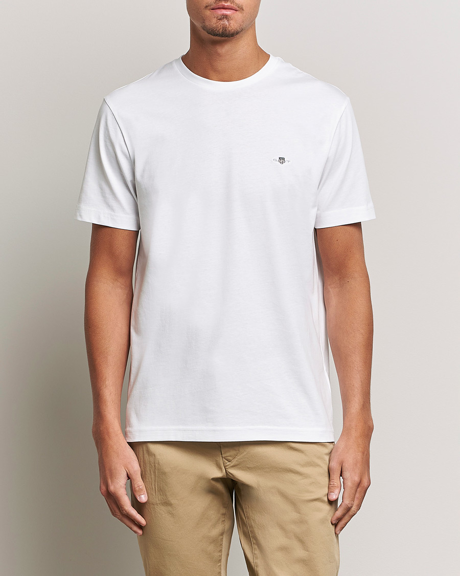 Herre | Hvide t-shirts | GANT | The Original Solid T-Shirt White