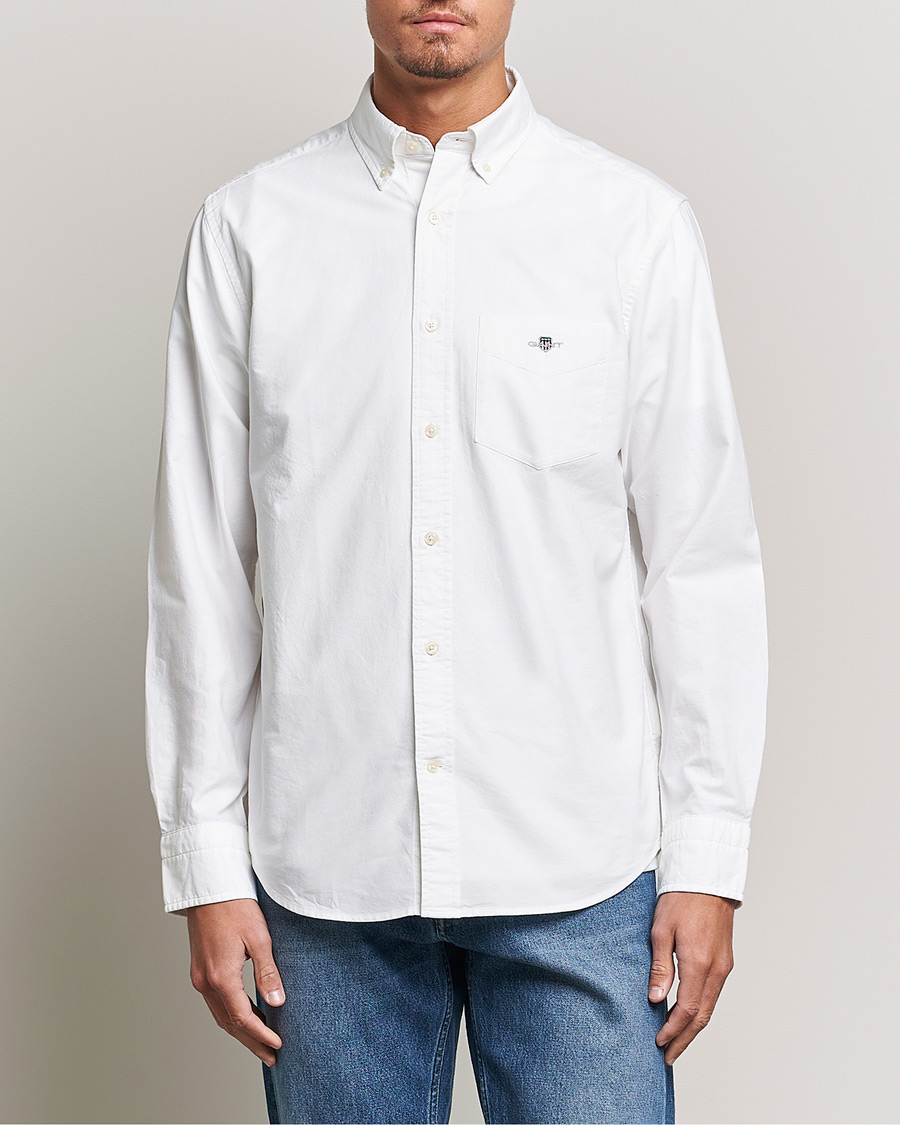 Herre | GANT | GANT | Regular Fit Oxford Shirt White