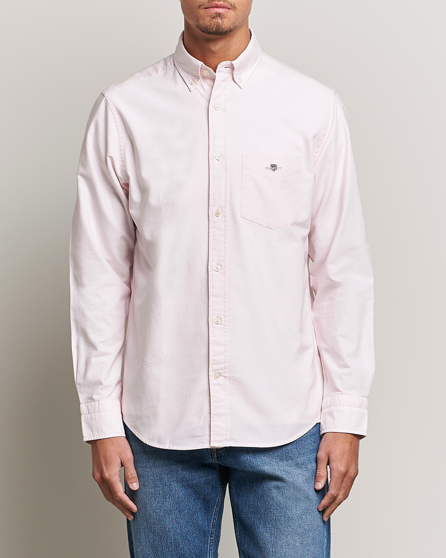 Herre | Oxfordskjorter | GANT | Regular Fit Oxford Shirt Light Pink