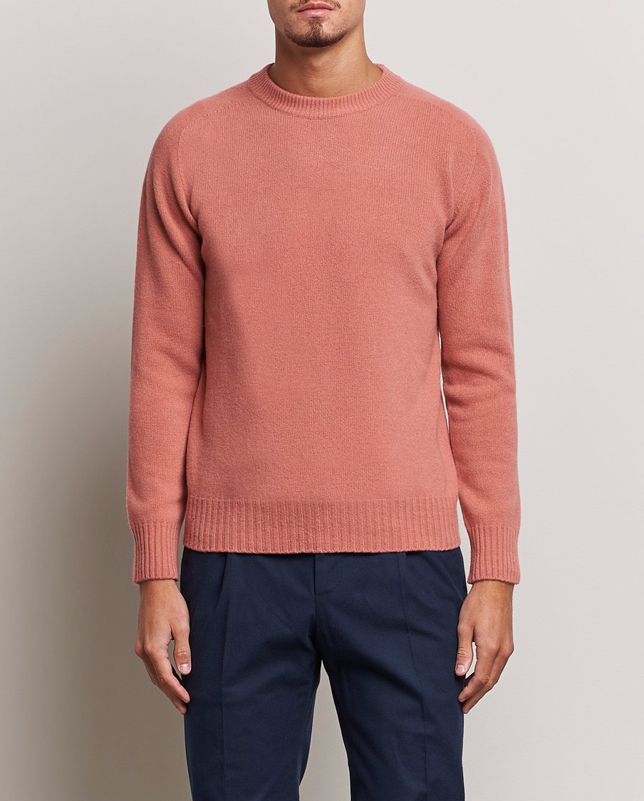 Herre | Pullovers med rund hals | Altea | Wool/Cashmere Crew Neck Pullover Rosa