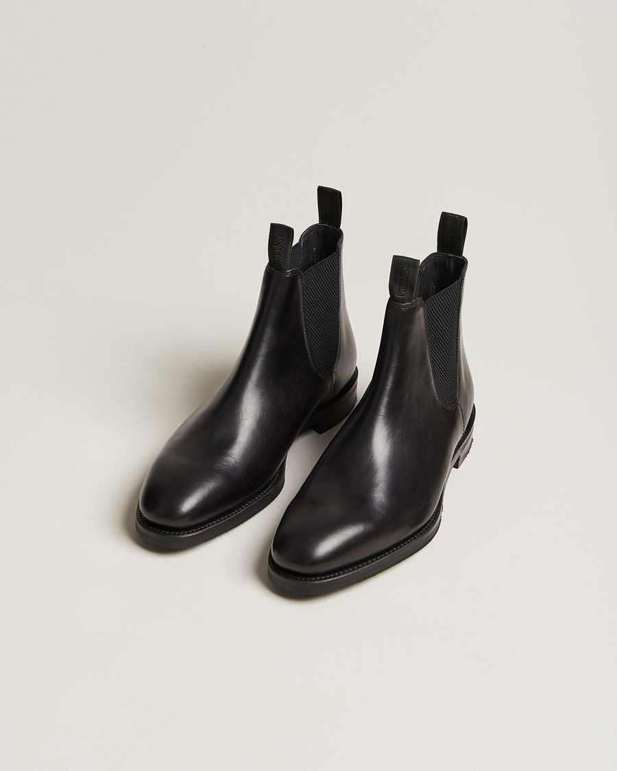 Herre | Sorte støvler | Loake 1880 | Emsworth Chelsea Boot Black Leather