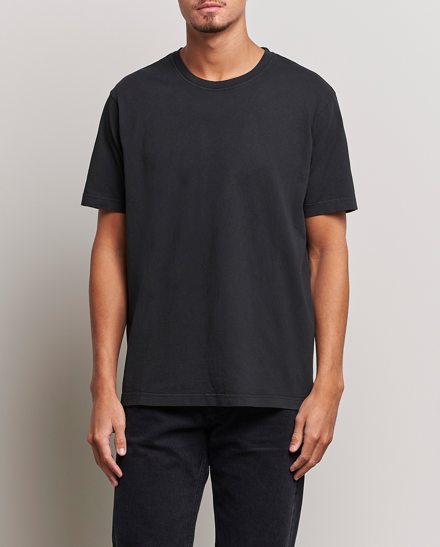 Herre | Sorte t-shirts | Nudie Jeans | Uno Everyday Crew Neck T-Shirt Black