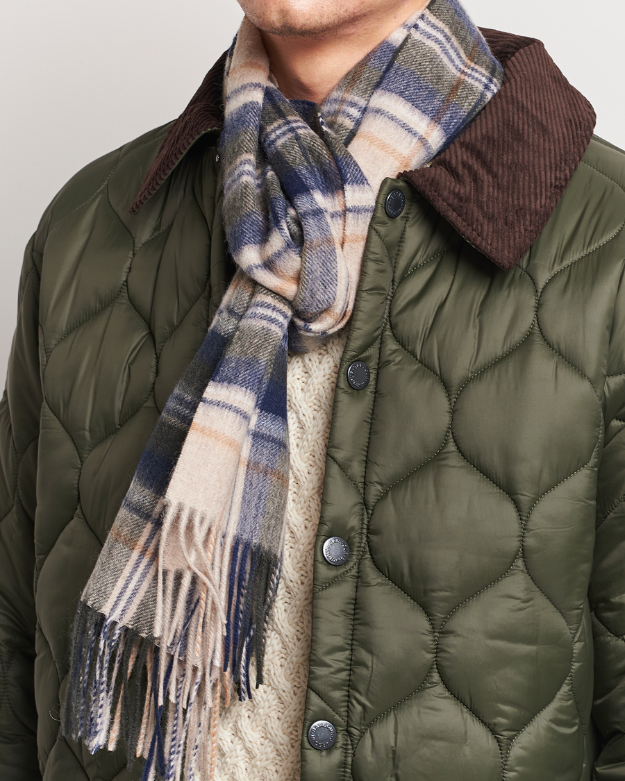 Herre |  | Barbour Lifestyle | Lambswool/Cashmere New Check Tartan Sand/Beige/Plaid