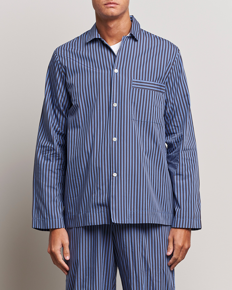 Herre | Nattøj | Tekla | Poplin Pyjama Shirt Verneuil Stripes 