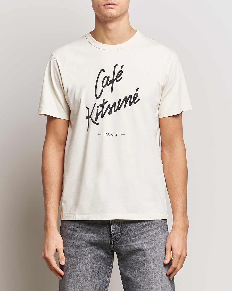 Herre | Maison Kitsuné | Café Kitsuné | Crew T-Shirt Latte