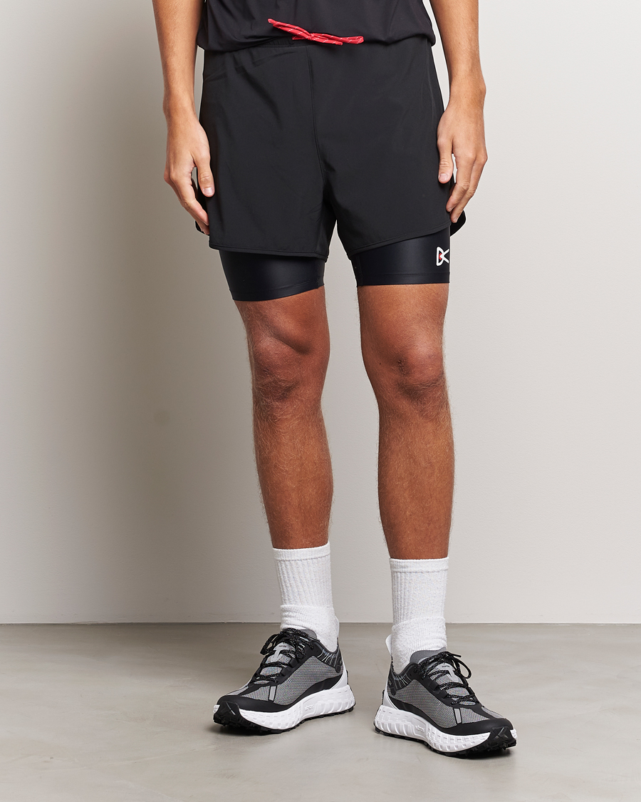 Herre | Tøj | District Vision | Layered Pocketed Trail Shorts Black