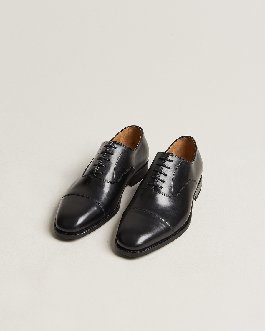 Herre | Håndlavede sko | Myrqvist | Äppelviken Oxford Black Calf