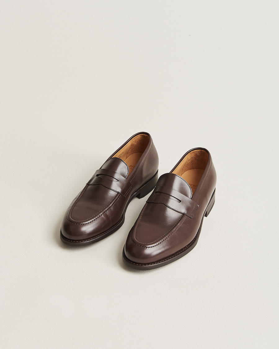 Herre | Håndlavede sko | Myrqvist | Stenhammar Loafer Dark Brown Calf