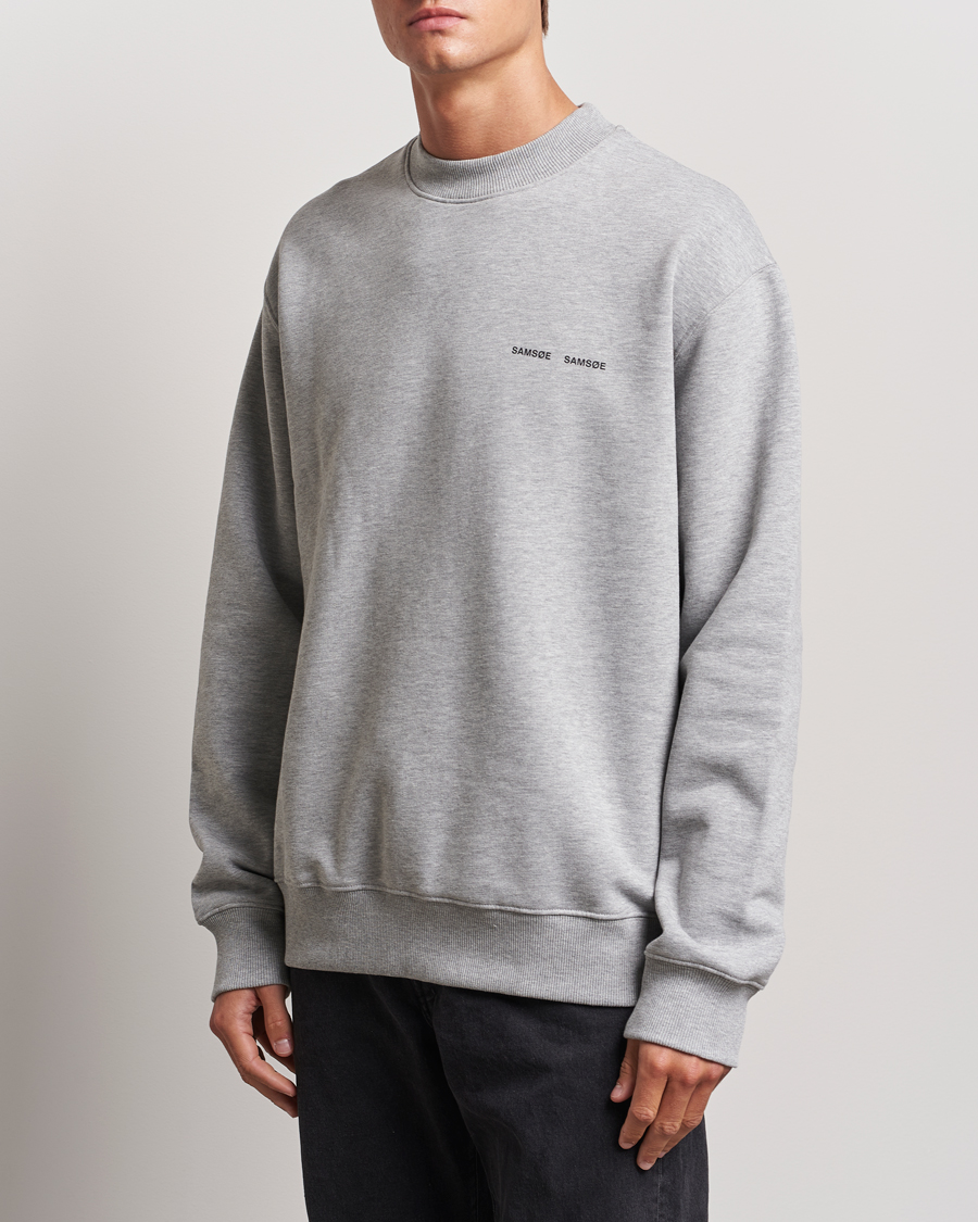 Herre | Tøj | Samsøe Samsøe | Norsbro Crew Neck Sweatshirt Grey Melange