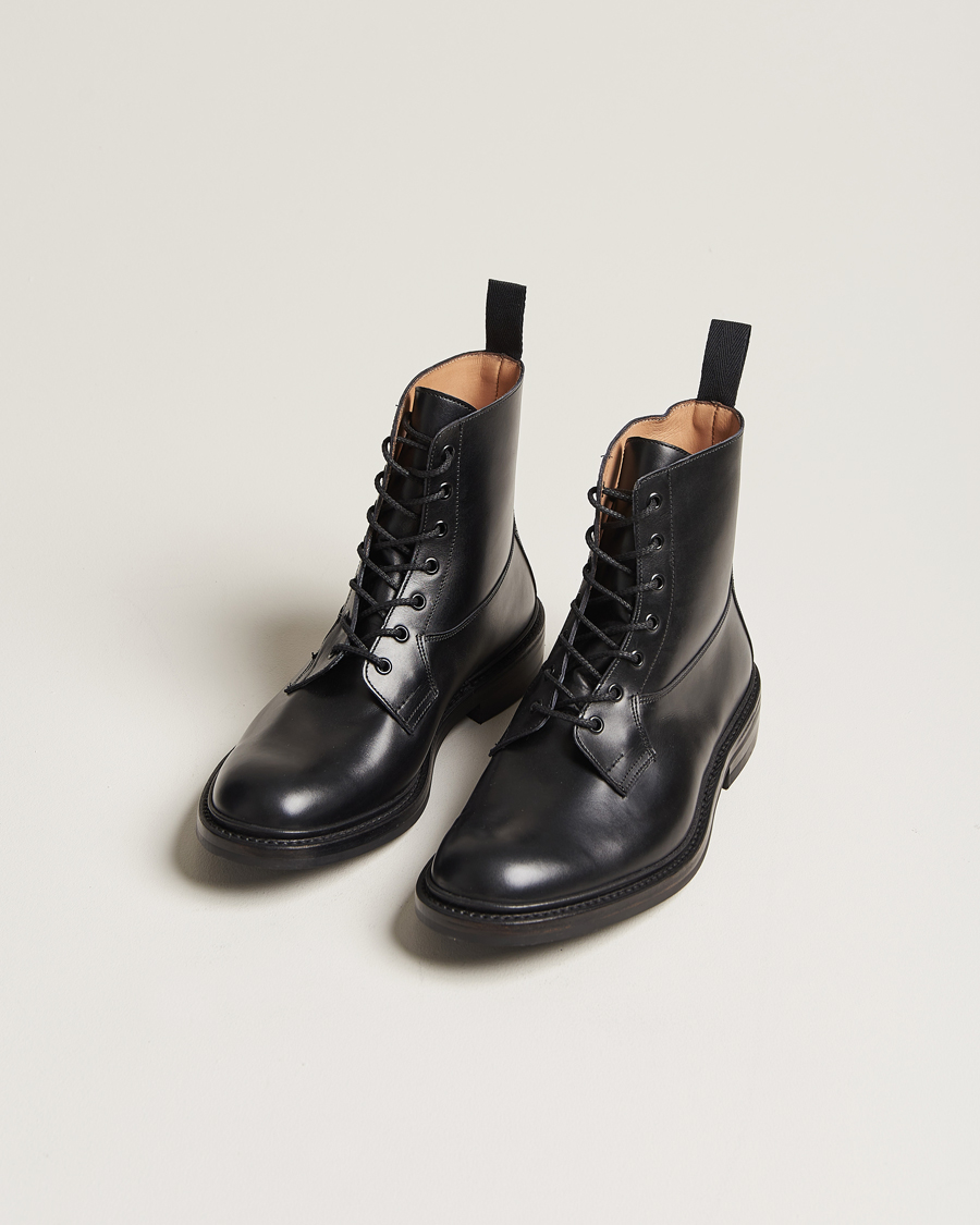Herre | Sorte støvler | Tricker\'s | Burford Dainite Country Boots Black Calf