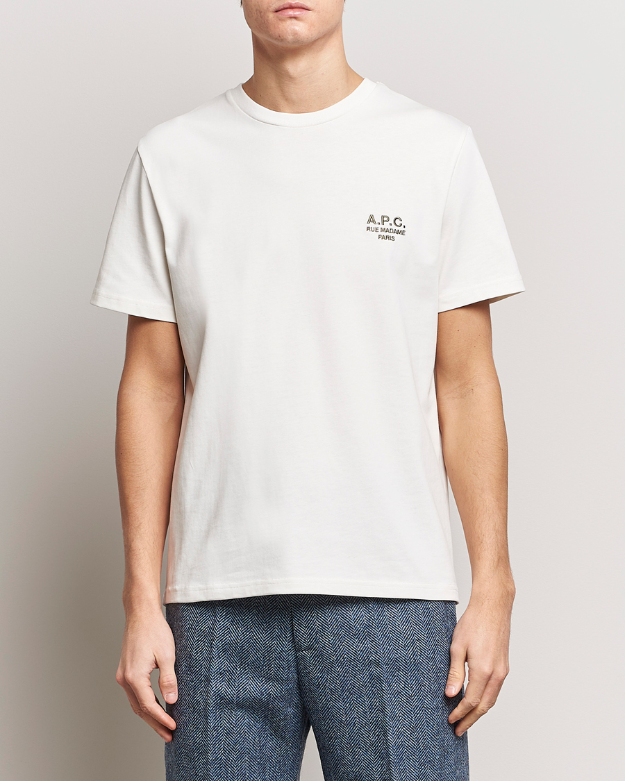 Herre | Hvide t-shirts | A.P.C. | Raymond T-Shirt Chalk
